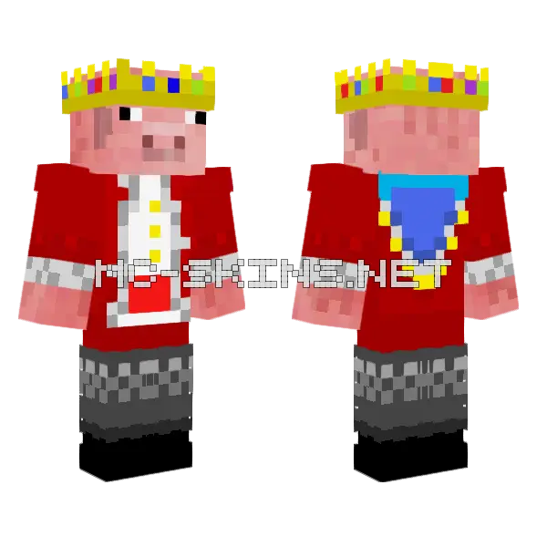 Technoblade With Effects Minecraft skin, front and back