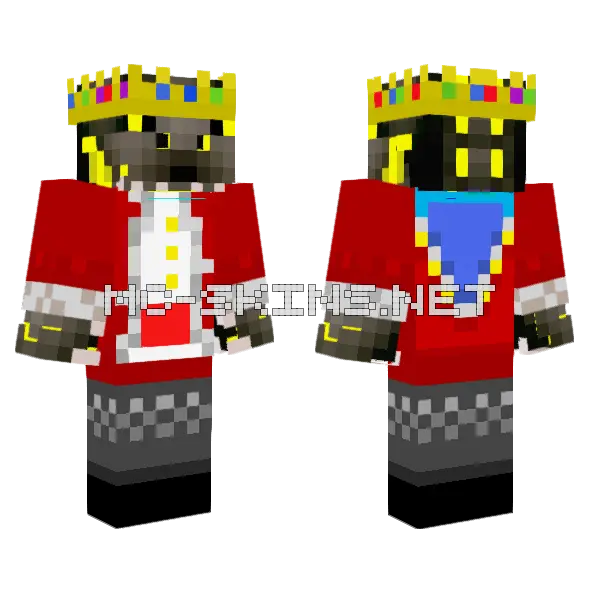 Technozilla Yellow Minecraft skin, front and back
