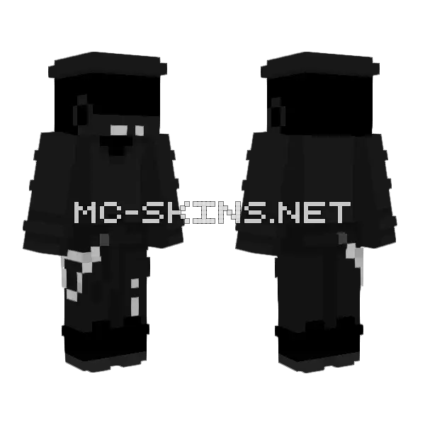 Techwear Ob Minecraft skin, front and back