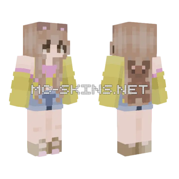 Teddy Bear Outfit, front and back