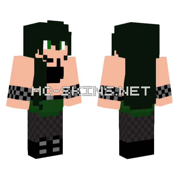 Teenage Buttercup Minecraft skin, front and back
