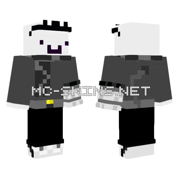 Teloony Casual Minecraft skin, front and back