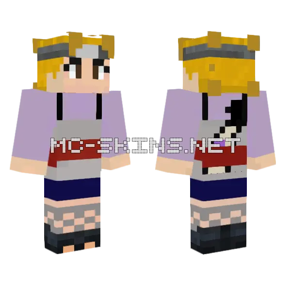 Temari 4 Minecraft skin, front and back
