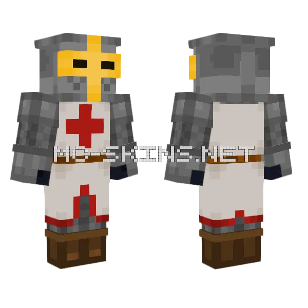 Templar Guy V3 Minecraft skin, front and back