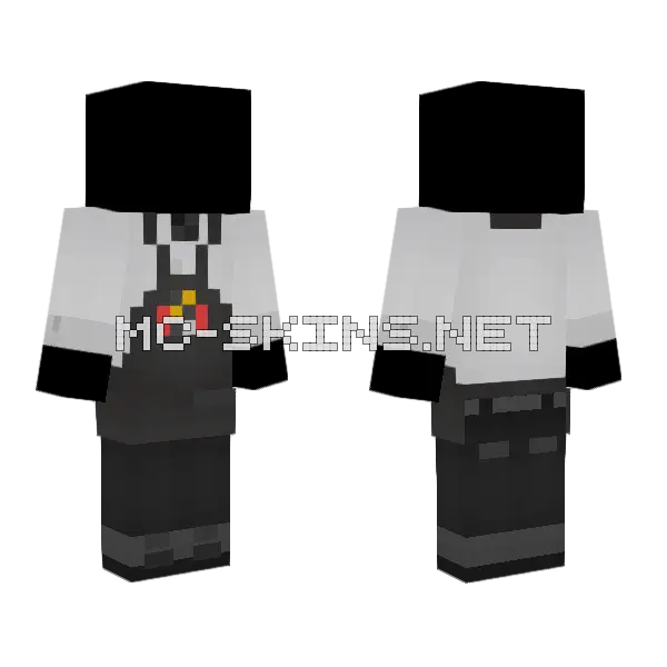 Template Park Chef Minecraft skin, front and back