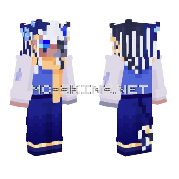Tempo Hefmen OC Minecraft skin, front and back