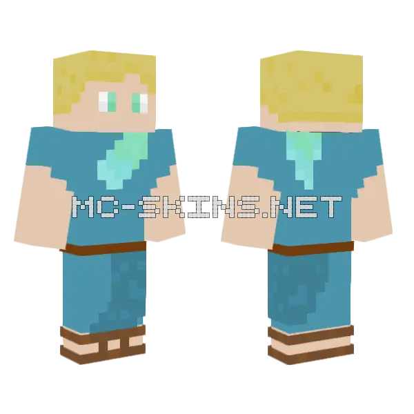Teret Trader Egypt Boy Minecraft skin, front and back