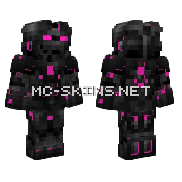Terminator Skin Minecraft skin, front and back