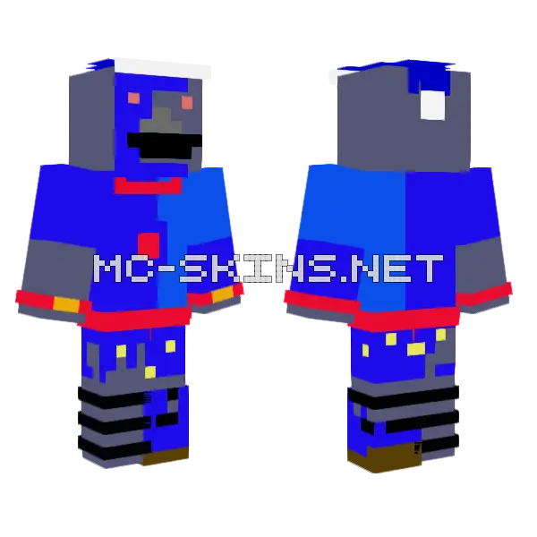 Terrible Moon Ruin Minecraft skin, front and back