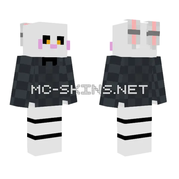 Test Checkered Sweatshirt 3 Minecraft skin, front and back