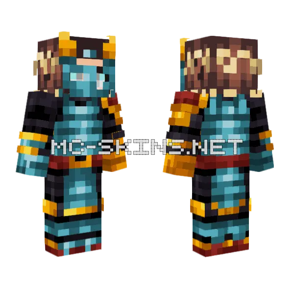 Test21 Minecraft skin, front and back