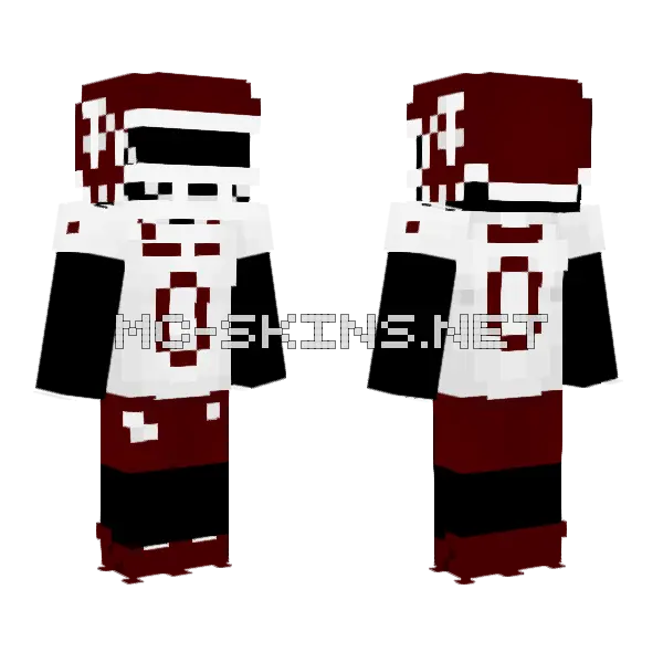 Texas A M Minecraft skin, front and back
