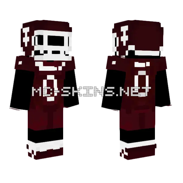 Texas A M Alt Minecraft skin, front and back
