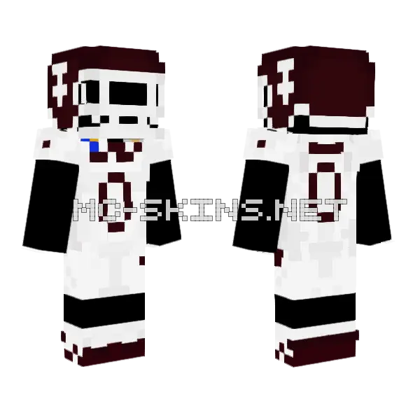 Texas AM Cotton Bowl Minecraft skin, front and back