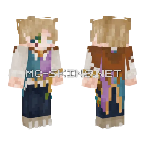 TF Leo Hood Down Minecraft skin, front and back