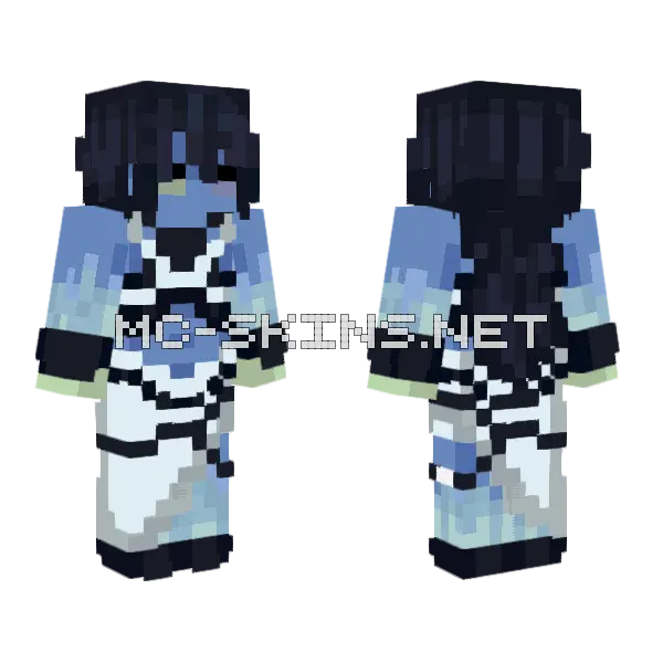 Thalassa Minecraft skin, front and back