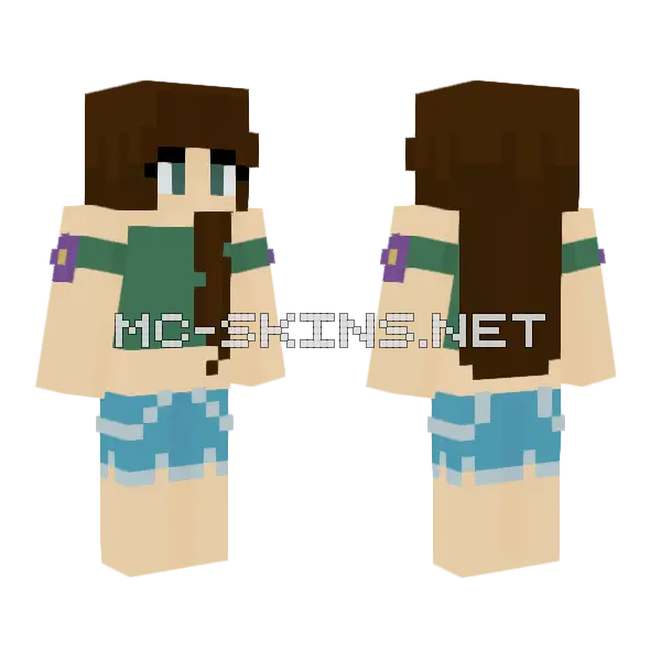 Thank You For 10 Followers Minecraft skin, front and back