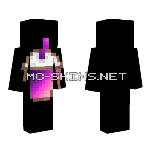Thank You For 95k Likes Minecraft skin, front and back
