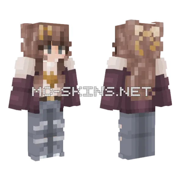 Thankful And Blessed Minecraft skin, front and back