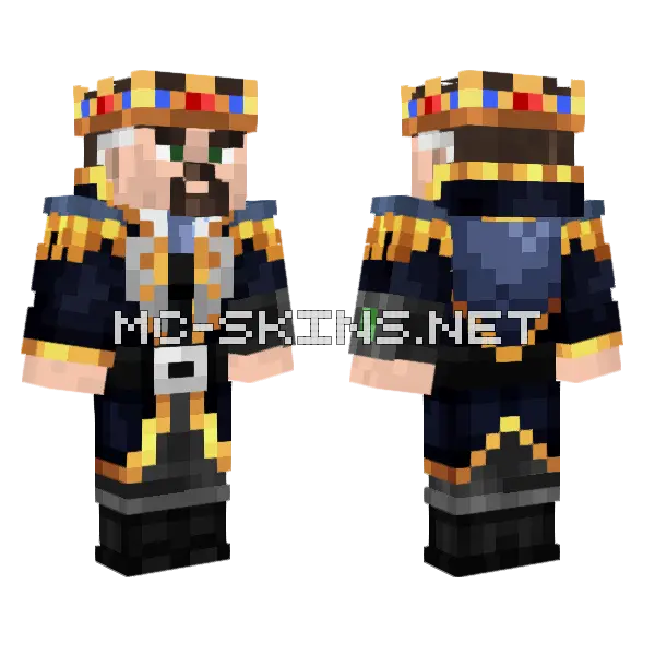 Thatalienguy King Minecraft skin, front and back