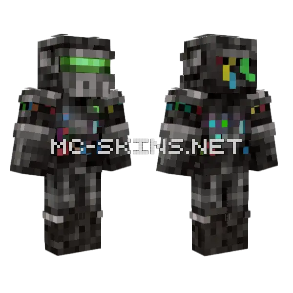 The Administrator Minecraft skin, front and back