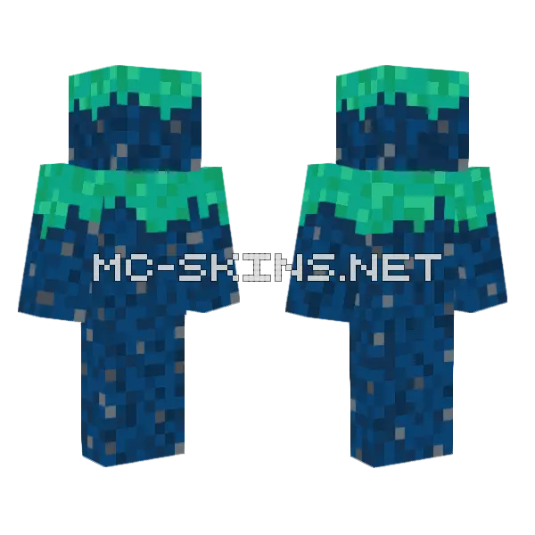 The Aether Minecraft skin, front and back