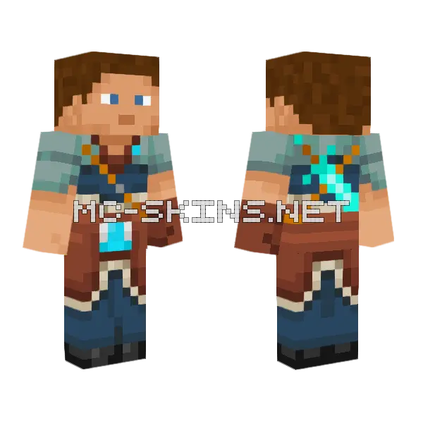 The Allay Minecraft skin, front and back