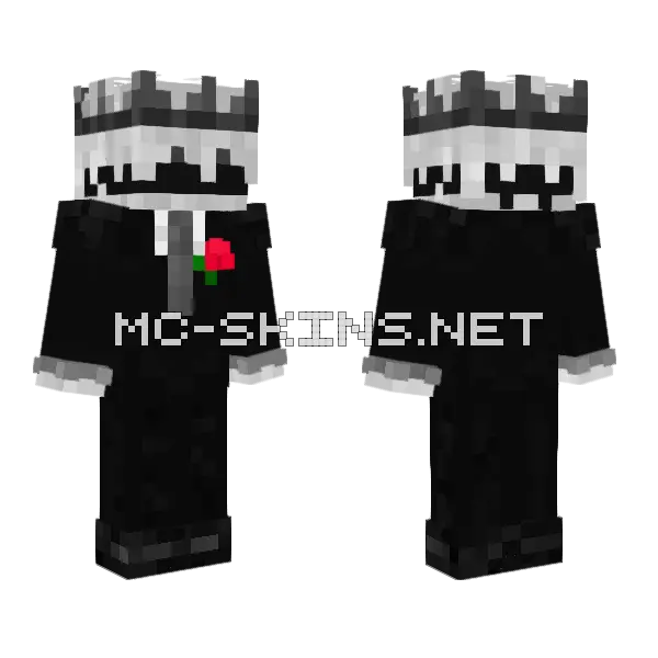 The Best In Suit V2 Minecraft skin, front and back