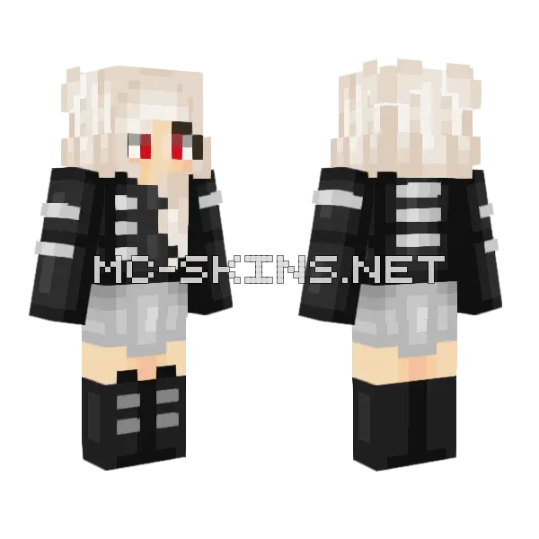 The Black Parade Minecraft skin, front and back
