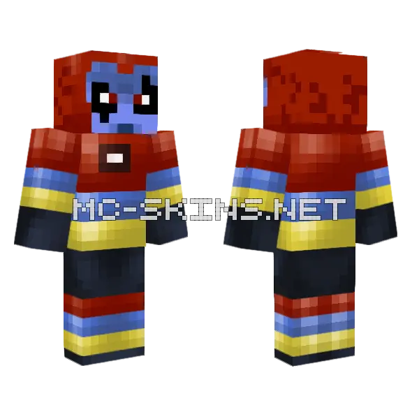 The Bubbler Minecraft skin, front and back
