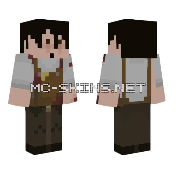 The Butcher Minecraft skin, front and back