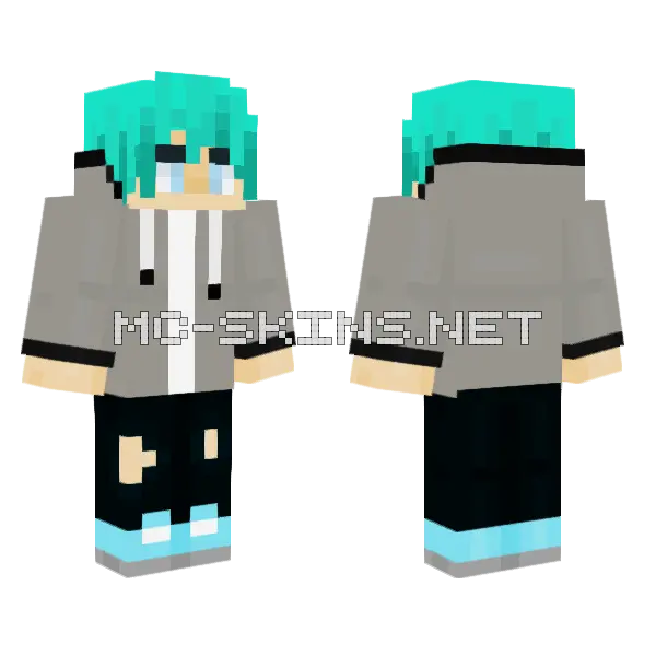 The Casual Days Minecraft skin, front and back