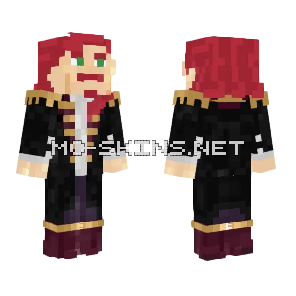 The Chaos Minecraft skin, front and back