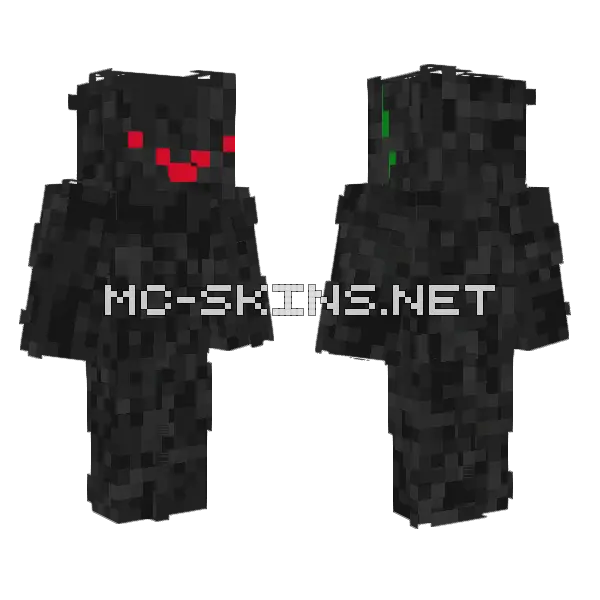 The Corrosion V2 Minecraft skin, front and back