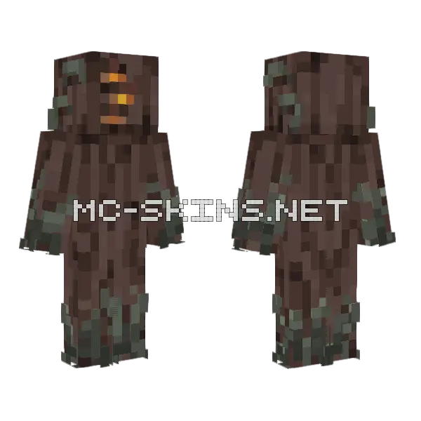 The Creaking Minecraft skin, front and back