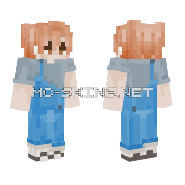 The Farm Boy Minecraft skin, front and back