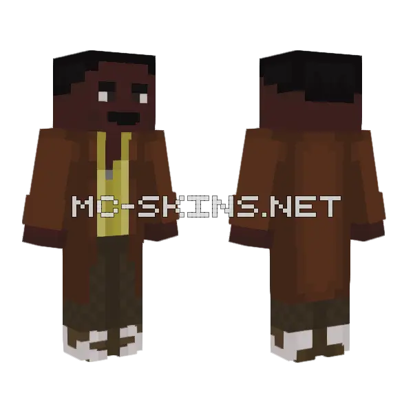 The Fifteenth Doctor Joy To The World Minecraft skin, front and back