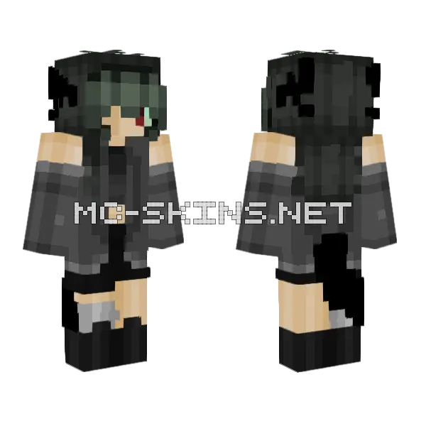 The Ghost Is Awakening Minecraft skin, front and back