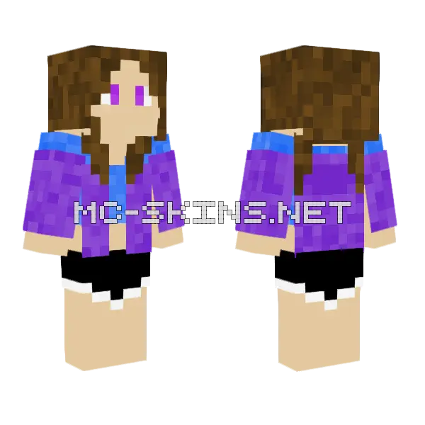 The Girls Girl Minecraft skin, front and back