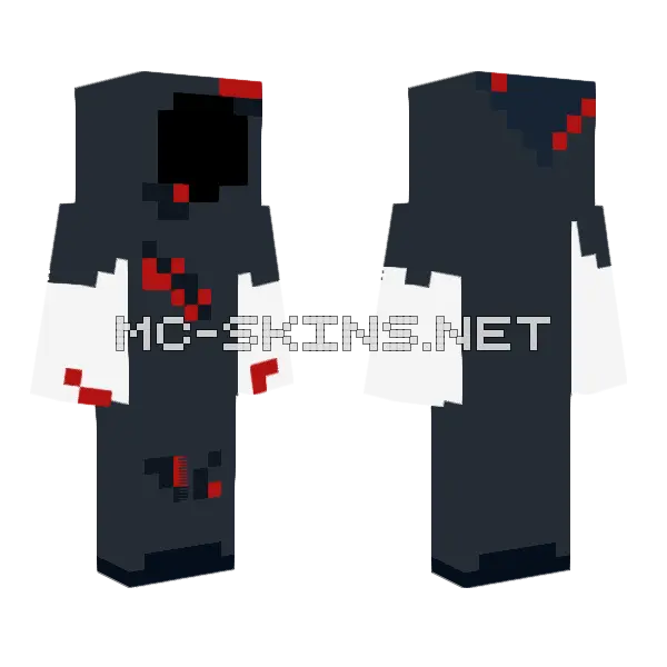 The Grim Reaper Minecraft skin, front and back