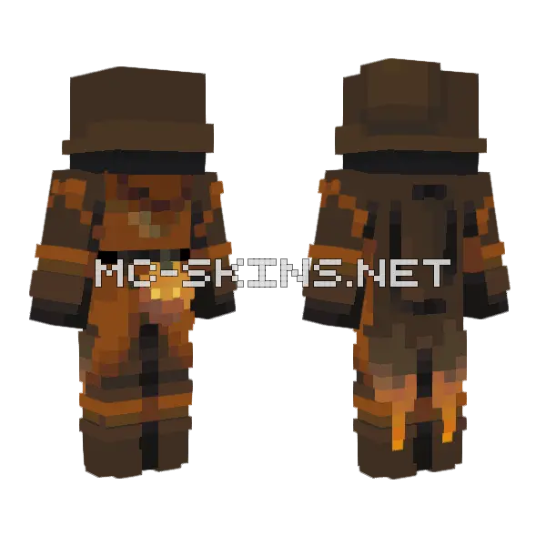 The Harvest Warden Minecraft skin, front and back