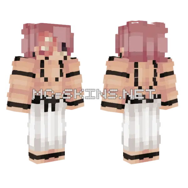 The King Minecraft skin, front and back