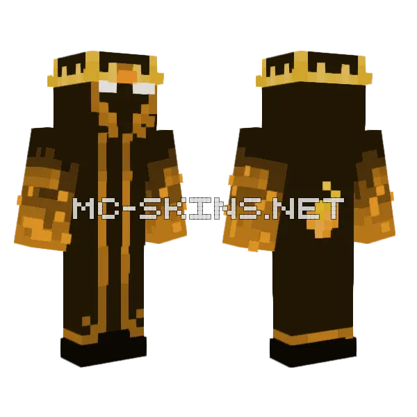 The King Of Mystery Minecraft skin, front and back