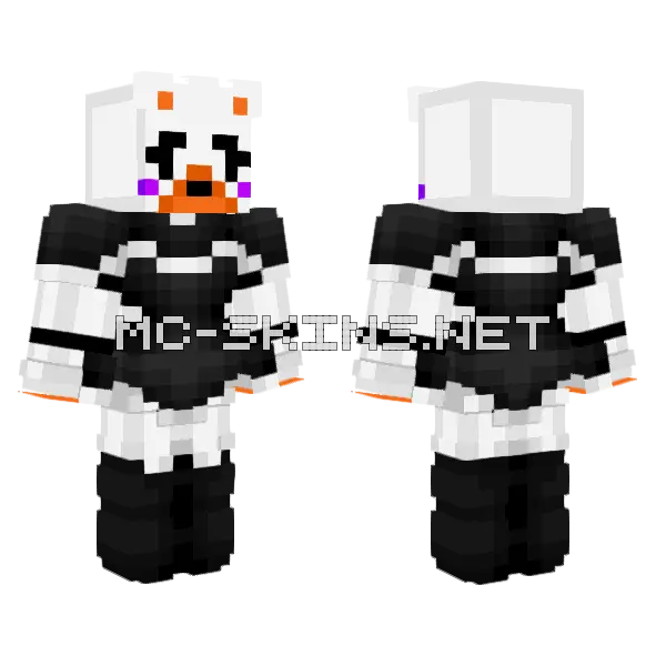 The Last Lol Minecraft skin, front and back