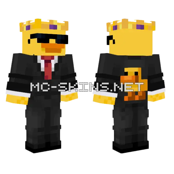 The Legendary Duck Minecraft skin, front and back