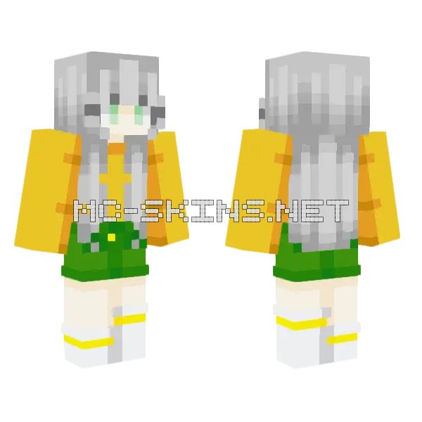 The Letter G Minecraft skin, front and back