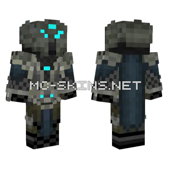 The Lich King Minecraft skin, front and back