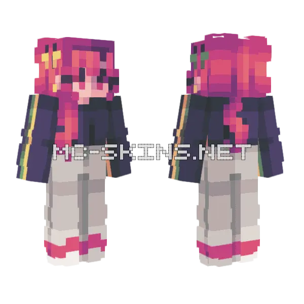 The Lights Ahead MCE Minecraft skin, front and back
