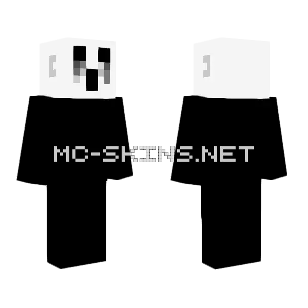 The Listener Minecraft skin, front and back