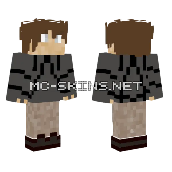 The Lonely Knight Minecraft skin, front and back